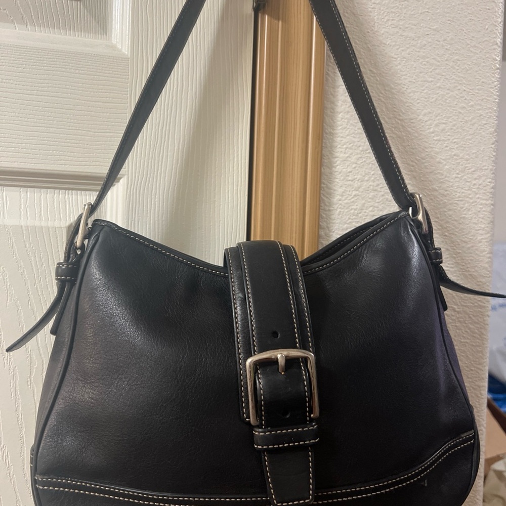 Vintage Rare Coach 7583 Hampton Dark Sable Black